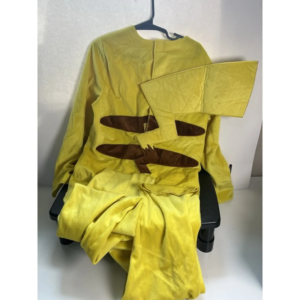Pikachu Pokémon Kids Costume Size M 7/8 Disguise Licensed NO‎ MASK Pre-Owned